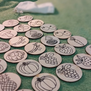 Memória játék - zöldség-gyümölcs, Játék & Sport, Készségfejlesztő és Logikai játék, Memória játékok, Famegmunkálás, MESKA