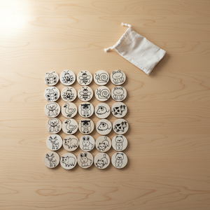 Memória játék - házi és erdei állatok - játék & sport - készségfejlesztő és logikai játék - memória játékok - Meska.hu