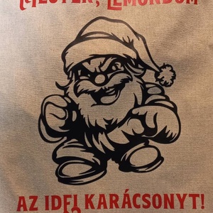 Vászonszatyor - táska & tok - bevásárlás & shopper táska - shopper, textiltáska, szatyor - Meska.hu