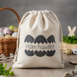 Húsvéti vászon zsákocska � apró ajándékokhoz, Ünnepi díszek, dekorációk, Húsvéti díszek és dekorációk, Húsvéti ajándékátadó, Mindenmás, MESKA