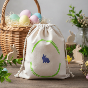 Húsvéti vászon zsákocska � apró ajándékokhoz, Ünnepi díszek, dekorációk, Húsvéti díszek és dekorációk, Húsvéti ajándékátadó, Mindenmás, MESKA