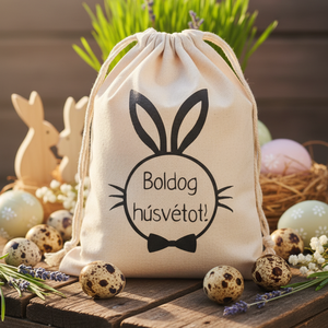 Húsvéti vászon zsákocska � apró ajándékokhoz, Ünnepi díszek, dekorációk, Húsvéti díszek és dekorációk, Húsvéti ajándékátadó, Mindenmás, MESKA