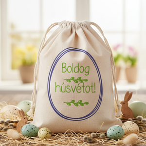 Húsvéti vászon zsákocska � apró ajándékokhoz, Ünnepi díszek, dekorációk, Húsvéti díszek és dekorációk, Húsvéti ajándékátadó, Mindenmás, MESKA