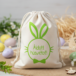 Húsvéti vászon zsákocska � apró ajándékokhoz, Ünnepi díszek, dekorációk, Húsvéti díszek és dekorációk, Húsvéti ajándékátadó, Mindenmás, MESKA