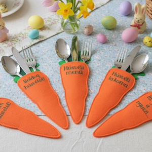 Vidám répa evőeszköztartó - Meska.hu