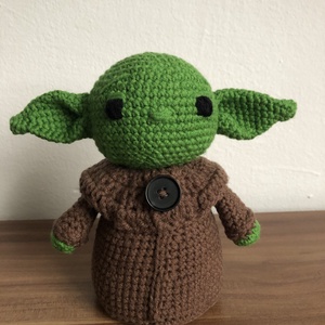 Star Wars Yoda amigurumi  - játék & sport - plüssállat & játékfigura - plüss mesefigurák - Meska.hu