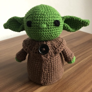 Star Wars Yoda amigurumi  - játék & sport - plüssállat & játékfigura - plüss mesefigurák - Meska.hu