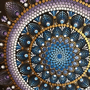 Mandala vászonfestmény  - művészet - festmény - akril - Meska.hu