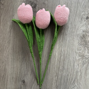 Horgolt tulipánok - Meska.hu