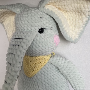 Plüss elefánt Menta - játék & sport - plüssállat & játékfigura - elefánt - Meska.hu