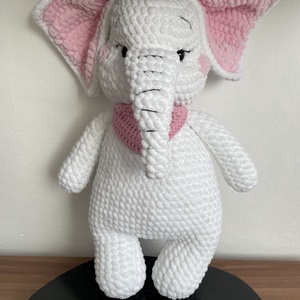 Plüss elefánt Fehér, Játék & Sport, Plüssállat & Játékfigura, Elefánt, Horgolás, MESKA