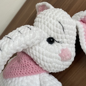 Plüss elefánt Fehér - játék & sport - plüssállat & játékfigura - elefánt - Meska.hu