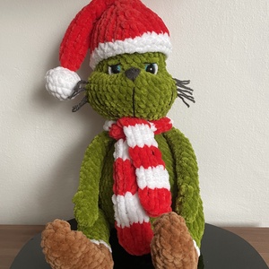 Horgolt Grincs - karácsony - karácsonyi lakásdekoráció - karácsonyi manók, figurák - Meska.hu
