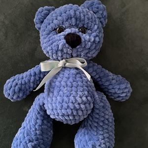 Horgolt kék maci, Játék & Sport, Plüssállat & Játékfigura, Maci, , MESKA