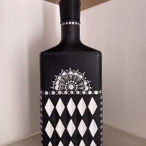 Kézzel festett üveg - otthon & életmód - dekoráció - asztal és polc dekoráció - díszüveg - Meska.hu