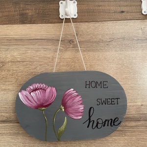 Kézzel festett ajtódísz, Otthon & Életmód, Dekoráció, Ajtó- és ablak dekoráció, Ajtódísz & Kopogtató, Festett tárgyak, MESKA