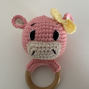 Kézzel horgolt boci csörgő - baba - mama - baba játékok - csörgő - Meska.hu