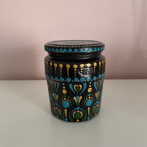 Kézzel festett csavaros üveg - otthon & életmód - dekoráció - dísztárgy - Meska.hu