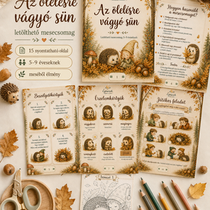Az ölelésre vágyó sün � letölthető mesecsomag 5�9 éveseknek , Kellékek & szerszámok, Könyv, újság, Új könyv, Fotó, grafika, rajz, illusztráció, MESKA