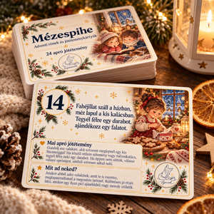 Mézespihe � adventi rímek és jótéteménykártyák - játék & sport - készségfejlesztő és logikai játék - oktató játékok - Meska.hu