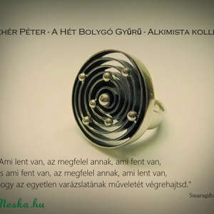 ÚJDONSÁG! A Hét Bolygó gyűrű. Az Alkimista kollekcióm legújabb darabja -  - Meska.hu