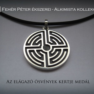 Elágazó ösvények kertje ezüst medál - ékszer - nyaklánc - medál - Meska.hu