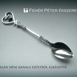 Egyedi készítésű Kalán néni ezüst kanál -  - Meska.hu