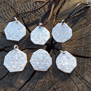 Tömör színezüst kalóz érme másolat -  - Meska.hu