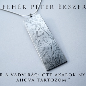 Vadvirágok - egyedi ezüst medál, Ékszer, Nyaklánc, Medál, Ékszerkészítés, Ötvös, MESKA