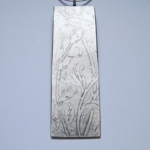 Vadvirágok - egyedi ezüst medál - ékszer - nyaklánc - medál - Meska.hu