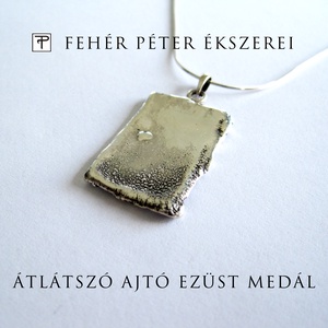 Átlátszó ajtó ezüst medál - ékszer - nyaklánc - medál - Meska.hu