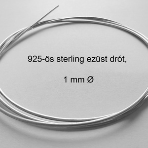 925-ös 1 mm átmérőjű ezüst drót, sterling ezüst huzal, Kellékek & szerszámok, Gyöngyfűzés kellékek, Drót, Fémmegmunkálás, Ékszerkészítés, MESKA