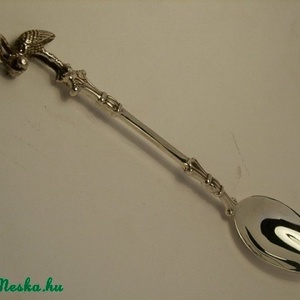 Gólyás ezüst kanál keresztelőre vagy babaszületéskor -  - Meska.hu