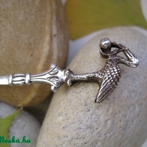 Gólyás ezüst kanál keresztelőre vagy babaszületéskor -  - Meska.hu