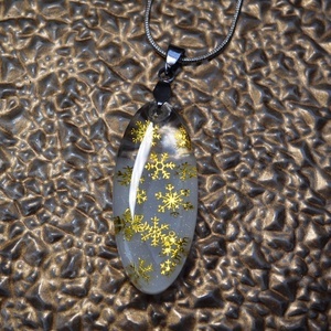 Téli hangulat hópelyhes nyaklánc II. - ékszer - nyaklánc - medálos nyaklánc - Meska.hu