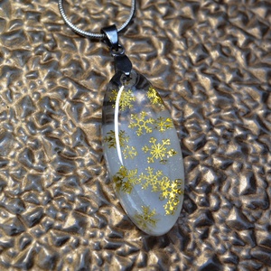 Téli hangulat hópelyhes nyaklánc II. - ékszer - nyaklánc - medálos nyaklánc - Meska.hu