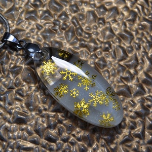 Téli hangulat hópelyhes nyaklánc II. - ékszer - nyaklánc - medálos nyaklánc - Meska.hu