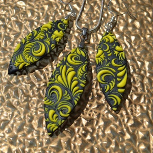 Mintás napsárga-fekete polymer clay ékszerszett - ékszer - ékszerszett - Meska.hu Mintás napsárga-fekete polymer clay ékszerszett - ékszer - ékszerszett - Meska.hu