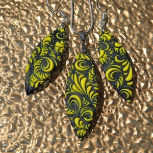 Mintás napsárga-fekete polymer clay ékszerszett - ékszer - ékszerszett - Meska.hu Mintás napsárga-fekete polymer clay ékszerszett - ékszer - ékszerszett - Meska.hu