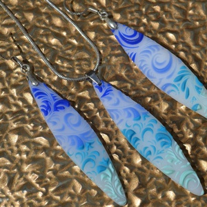 Színátmenetes polymer clay ékszerszett - ékszer - ékszerszett - Meska.hu