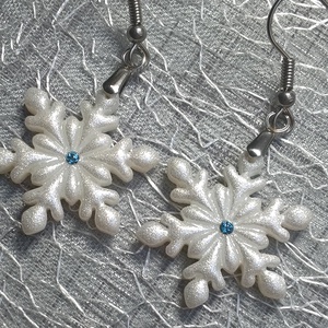 Hópihe fülbevaló apró swarovski kristályokkal I. - Meska.hu