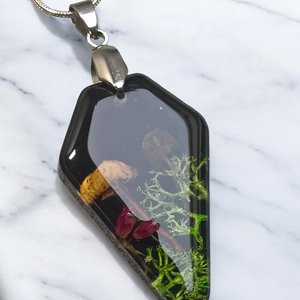 Erdei séta valódi növényes nyaklánc - ékszer - nyaklánc - medálos nyaklánc - Meska.hu