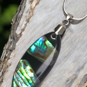 Pávakagylós nyaklánc III. - ékszer - nyaklánc - medálos nyaklánc - Meska.hu