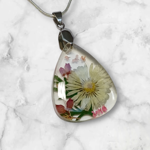 Kerti virágos nyaklánc II. - ékszer - nyaklánc - medálos nyaklánc - Meska.hu