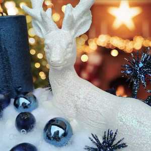 Kék-fehér adventi asztaldísz - karácsony - adventi díszek - adventi asztaldísz - Meska.hu