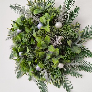 Örökzöld kopogtató - karácsony - adventi díszek - adventi ajtódísz - Meska.hu