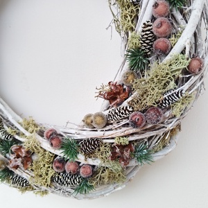 Téli kopogtató - karácsony - adventi díszek - adventi ajtódísz - Meska.hu