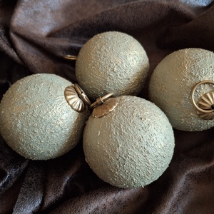 Rusztikus karácsonyfa dísz szett, zöld-arany, Karácsony, Karácsonyi lakásdekoráció, Karácsonyfadíszek, Mindenmás, MESKA