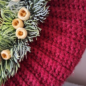 Adventi szett, Bordó  - karácsony - adventi díszek - adventi koszorú - Meska.hu