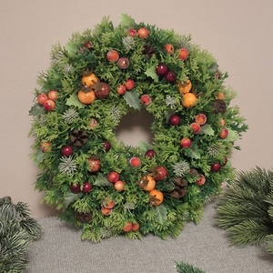 Kora téli kopogtató  - karácsony - adventi díszek - adventi ajtódísz - Meska.hu